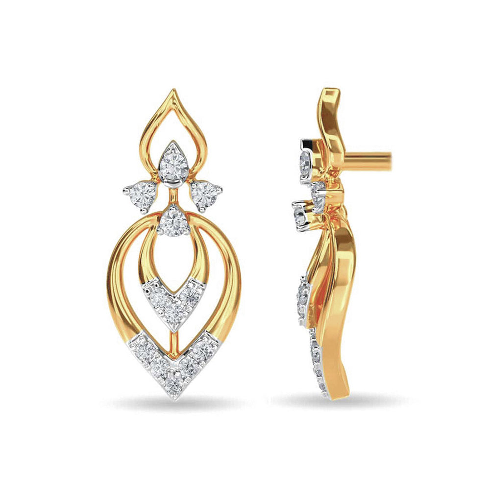 Timeless Elegance – Collar con Dije de Diamantes | Oro 22 KT