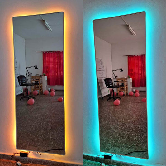 Dim Gray Espejo Luminoso Personalizado con Iluminación LED | Mundo Ofertas CR