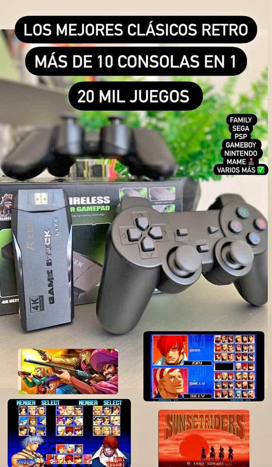 Consola Retro Gamer Game Stick M8 – HDMI Full HD + 10.000 juegos | Mundo Ofertas CR