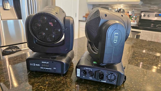 SET de 2 Luces DJ Disco Moving Head RGBW con Láser | Mundo Ofertas CR