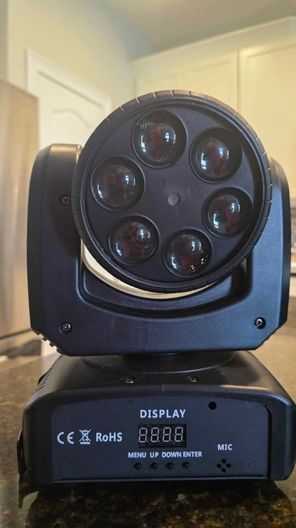 SET de 2 Luces DJ Disco Moving Head RGBW con Láser | Mundo Ofertas CR