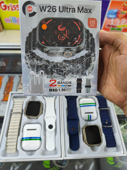 W26 Ultra Max + Audífonos Inalámbricos – Combo Smart