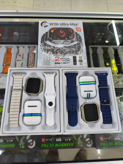 W26 Ultra Max + Audífonos Inalámbricos – Combo Smart